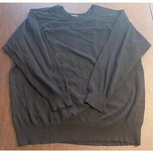 Torrid Black Dolman Sleeve Sweater Size 3 (22/24) Lightweight Knit Pullover Soft
